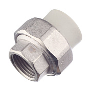 Муфта комб. 20 x 1/2" (ВР) с раъёмным соединением PP-R FV-PLAST серый